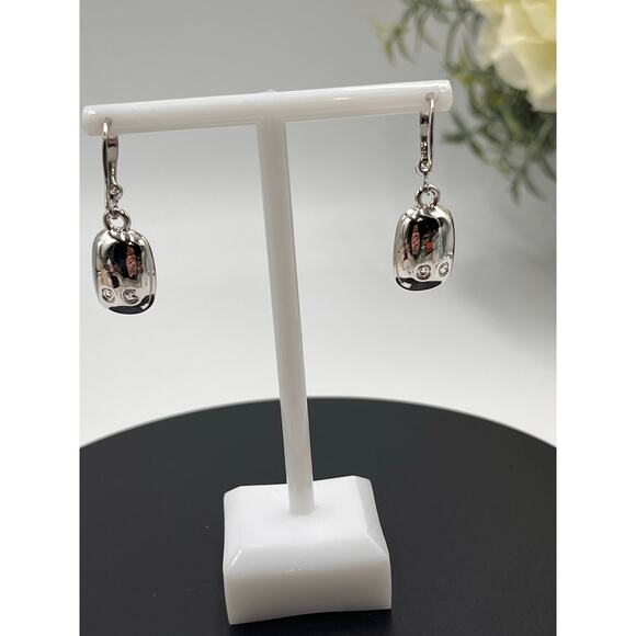 Swarovski Night time Crystal‎ Moonlight Pierced Drop Pave Earrings - Picture 6 of 8